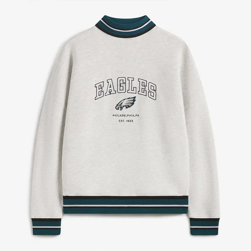 Off Season x NFL Philadelphia Eagles Mock Neck Sweatshirt