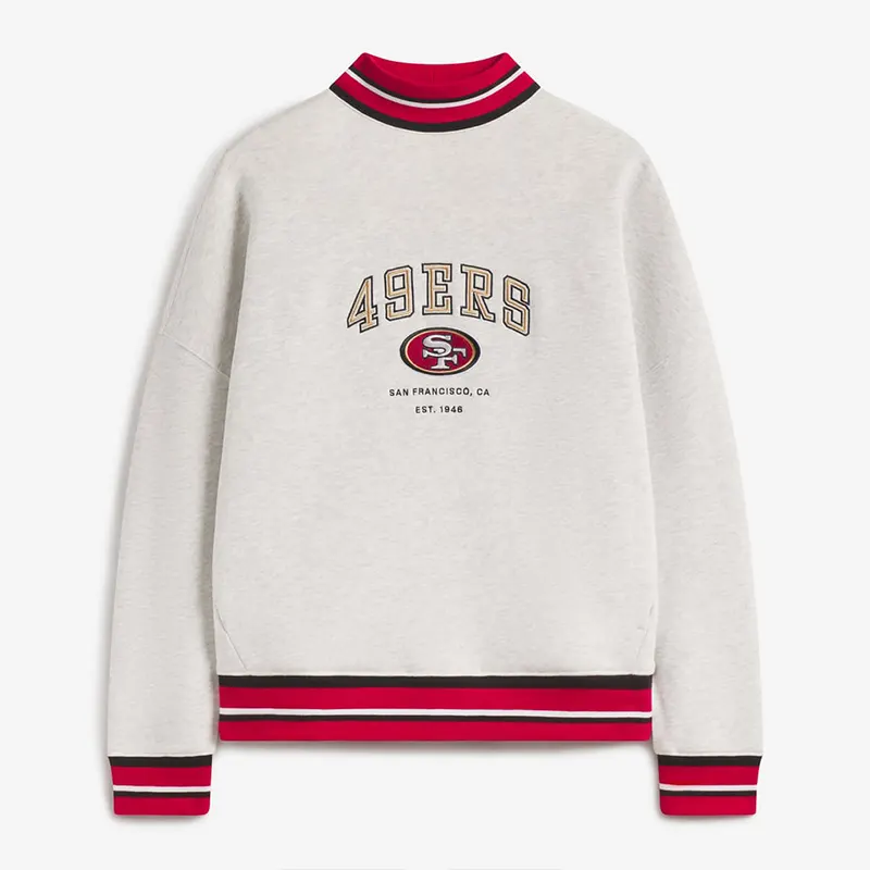 Off Season x NFL San Francisco 49ers Mock Neck Sweatshirt