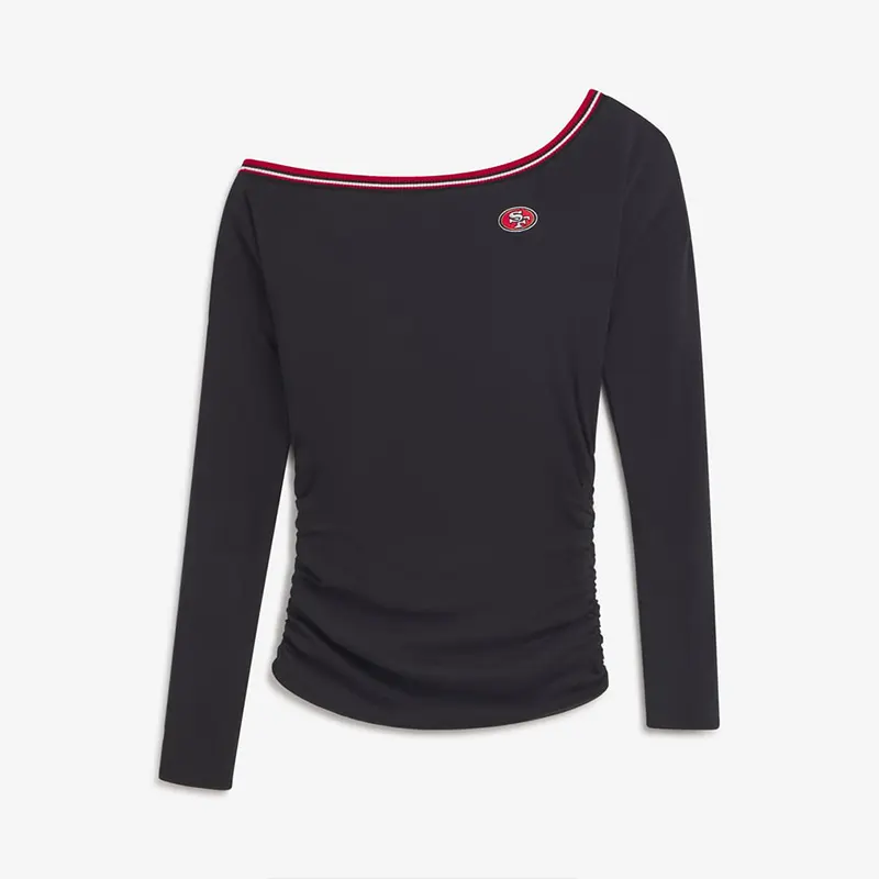 Off Season x NFL San Francisco 49ers Off The Shoulder Long Sleeve Top