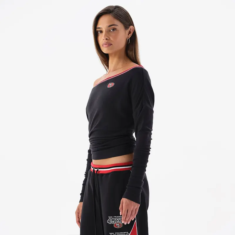 Off Season x NFL San Francisco 49ers Off The Shoulder Long Sleeve Top - Image 6