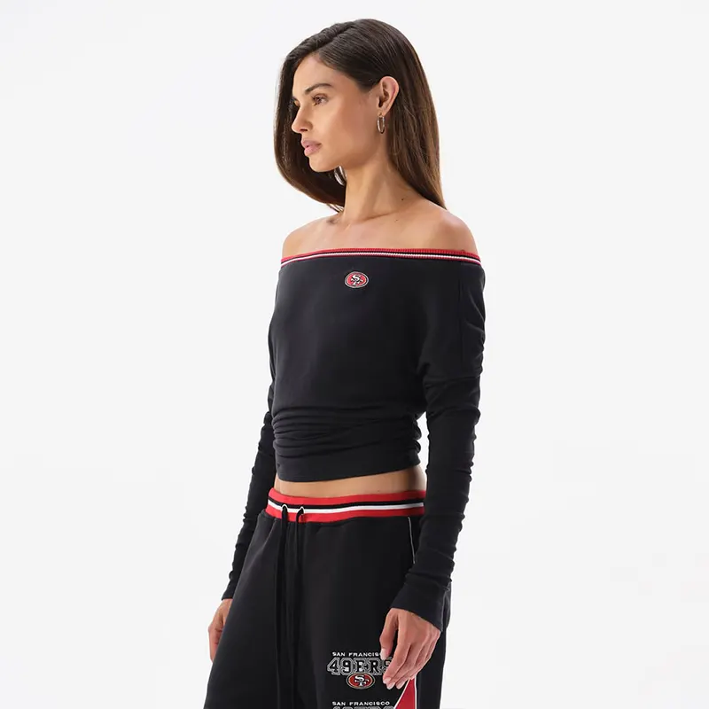 Off Season x NFL San Francisco 49ers Off The Shoulder Long Sleeve Top - Image 5