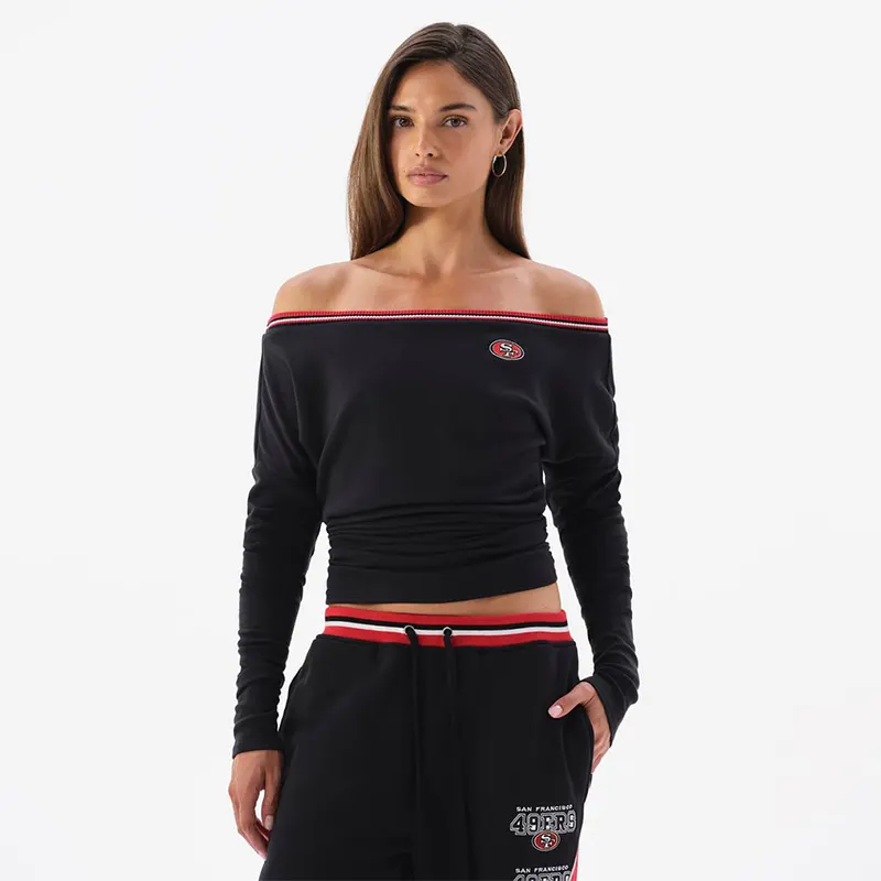 Off Season x NFL San Francisco 49ers Off The Shoulder Long Sleeve Top - Image 4