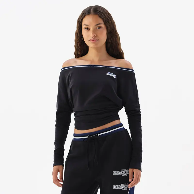 Off Season x NFL Seattle Seahawks Off The Shoulder Long Sleeve Top - Image 4