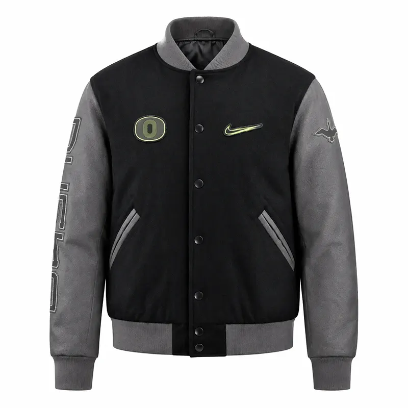 Oregon Ducks Black Varsity Jacket