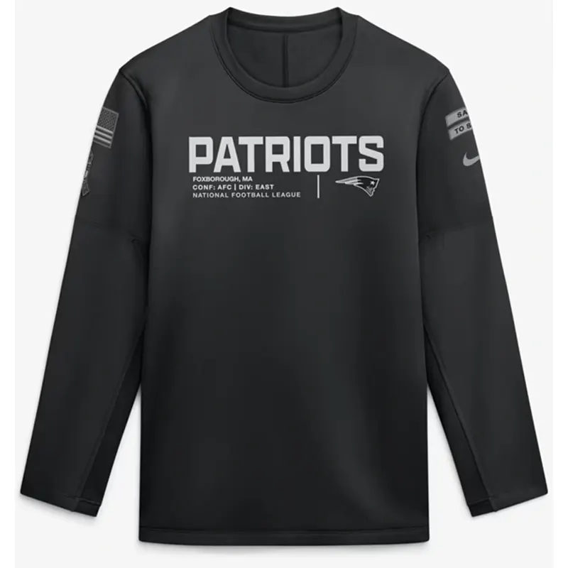 Patriots 2026 Salute to Service Crewneck Sweatshirt