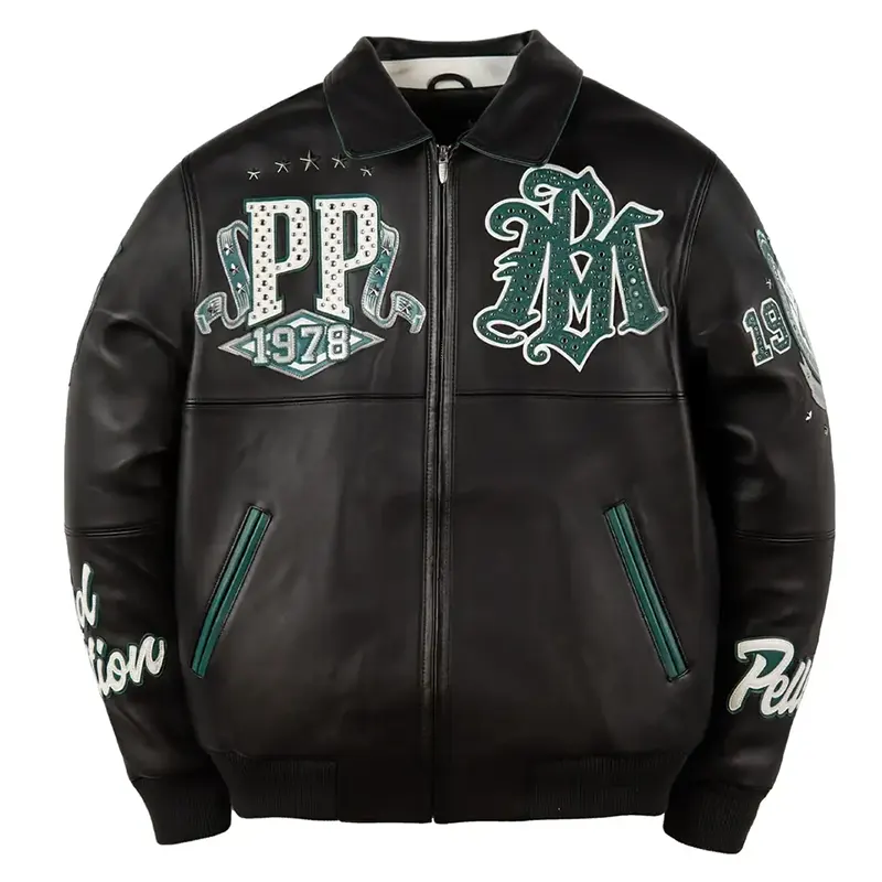 Pelle Pelle 1978 Champion Black Leather Jacket
