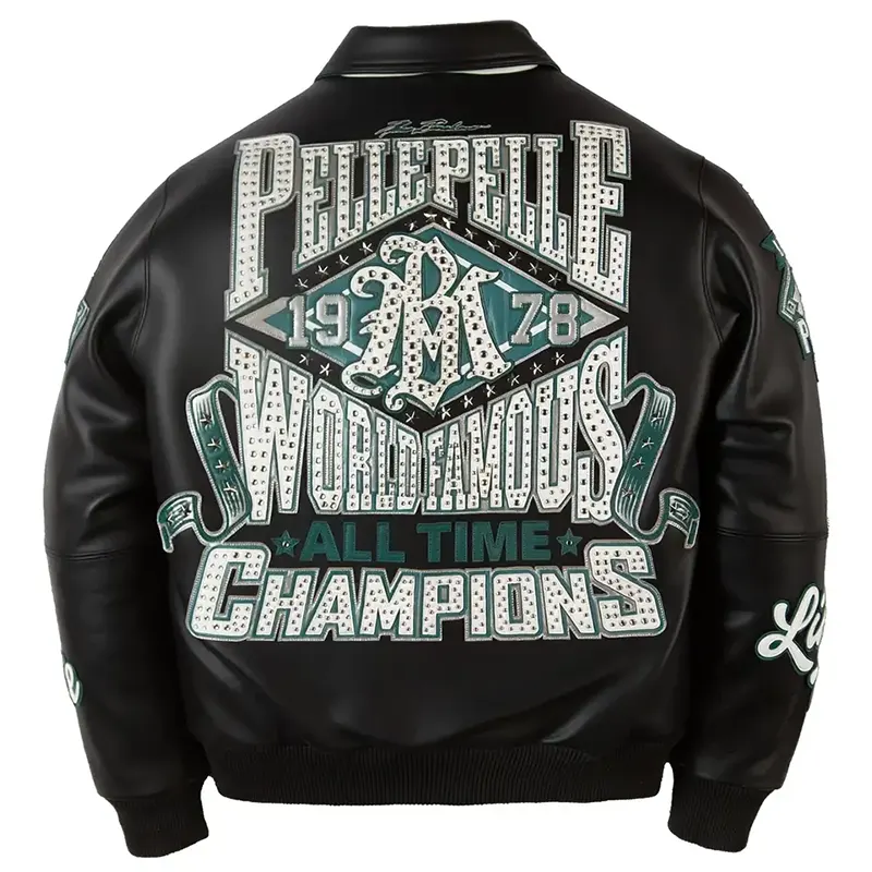 Pelle Pelle 1978 Champion Black Leather Jacket - Image 2