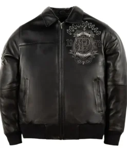 Pelle Pelle 48th Anniversary Dark Black Leather Jacket