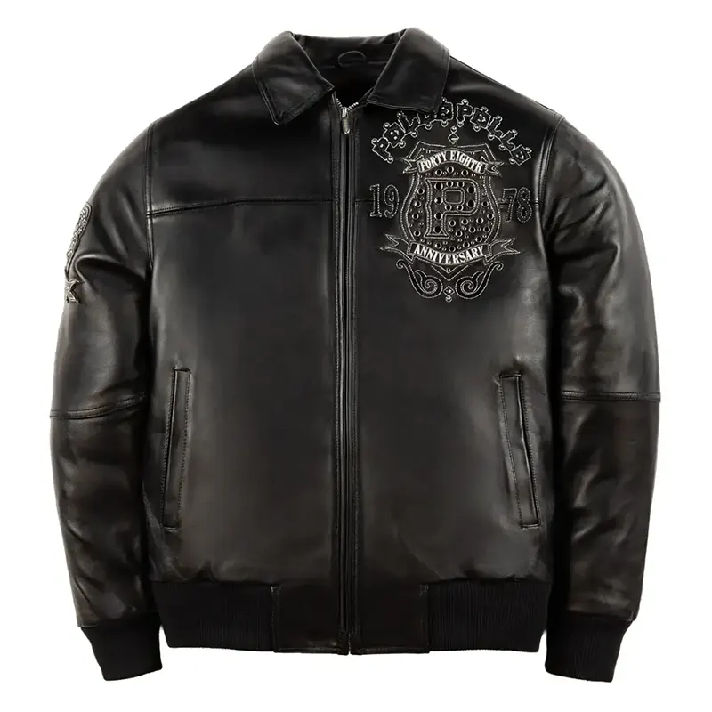 Pelle Pelle 48th Anniversary Dark Black Leather Jacket