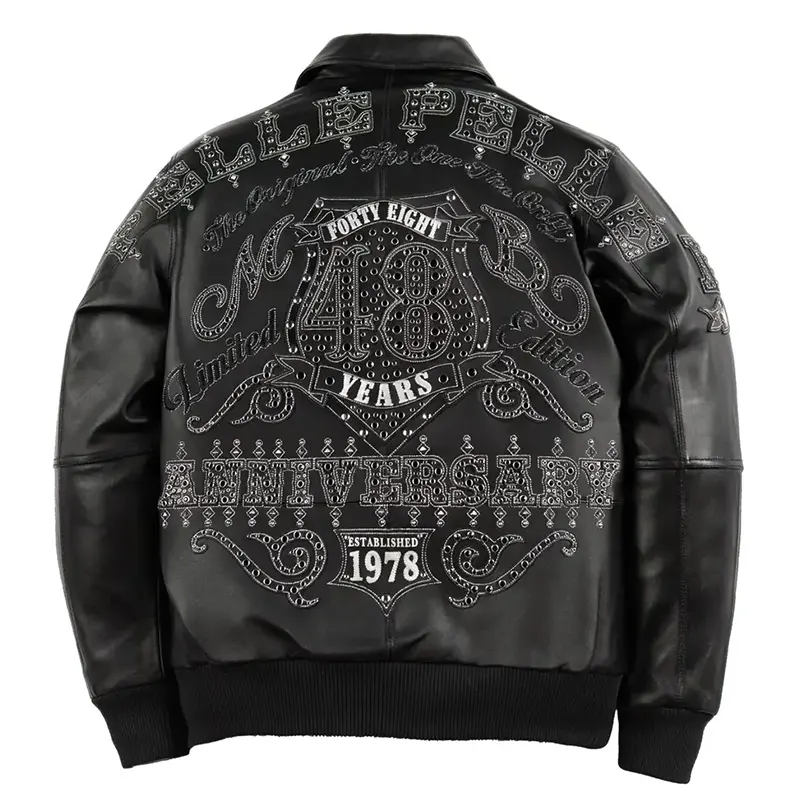 Pelle Pelle 48th Anniversary Dark Black Leather Jacket - Image 2