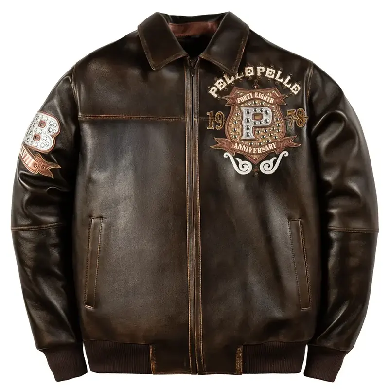 Pelle Pelle 48th Anniversary Dark Brown Leather Jacket