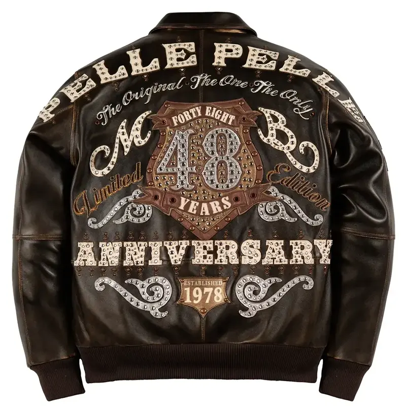 Pelle Pelle 48th Anniversary Dark Brown Leather Jacket - Image 2