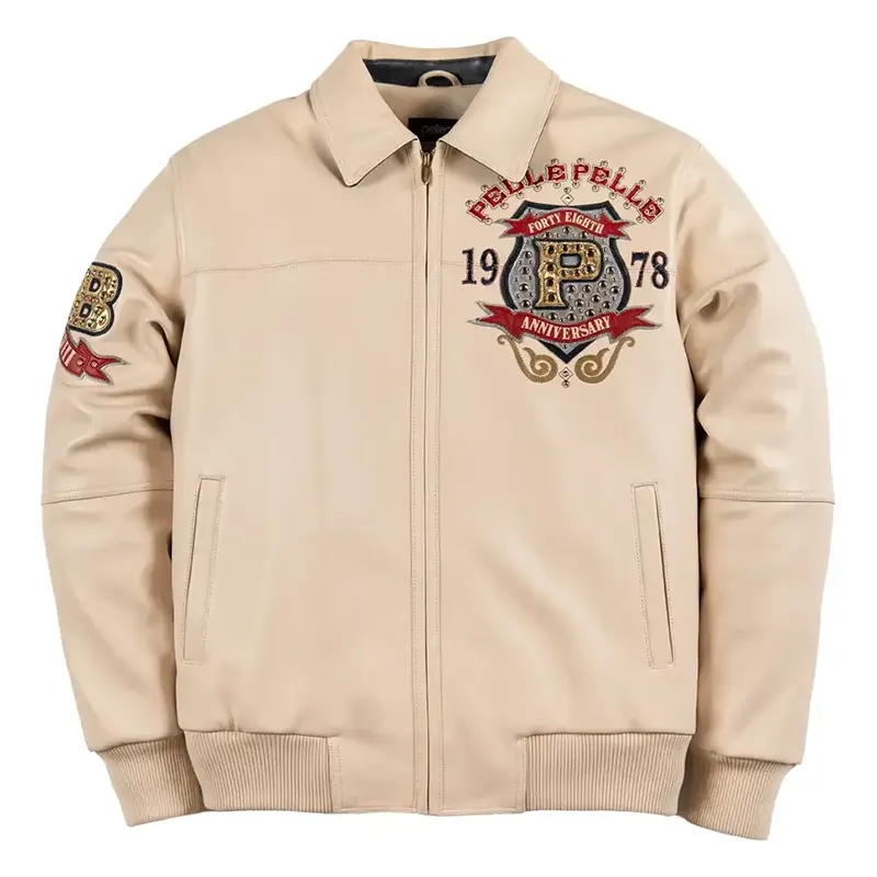 Pelle Pelle 48th Anniversary Off White Leather Jacket