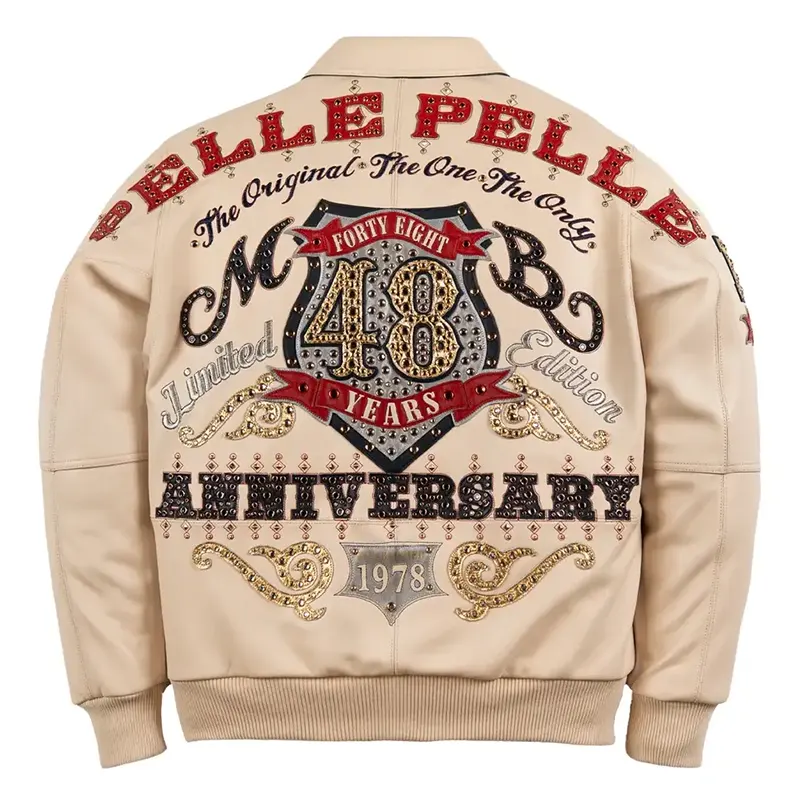 Pelle Pelle 48th Anniversary Off White Leather Jacket - Image 2