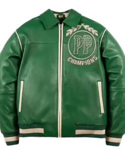 Pelle Pelle Baseball Champion Green Jacket