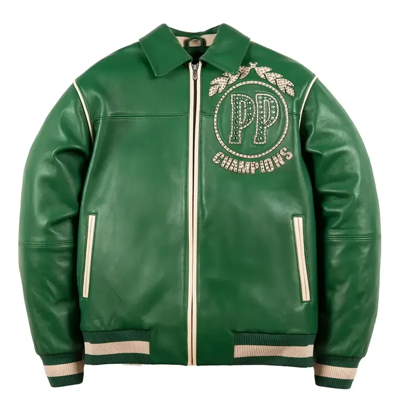 Pelle Pelle Baseball Champion Green Jacket