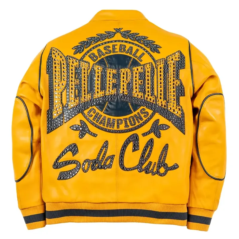 Pelle Pelle Baseball Champion Yellow Jacket - Image 2