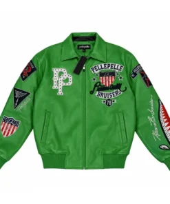 Pelle Pelle Embroidered Green Jacket