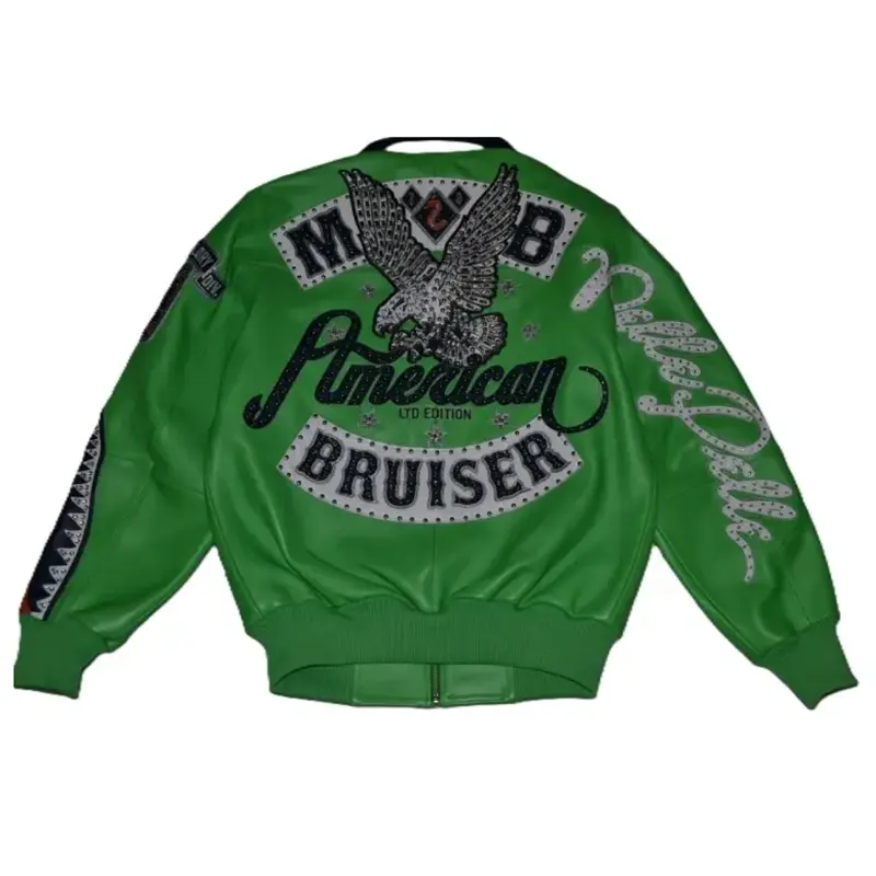 Pelle Pelle Embroidered Green Jacket - Image 2