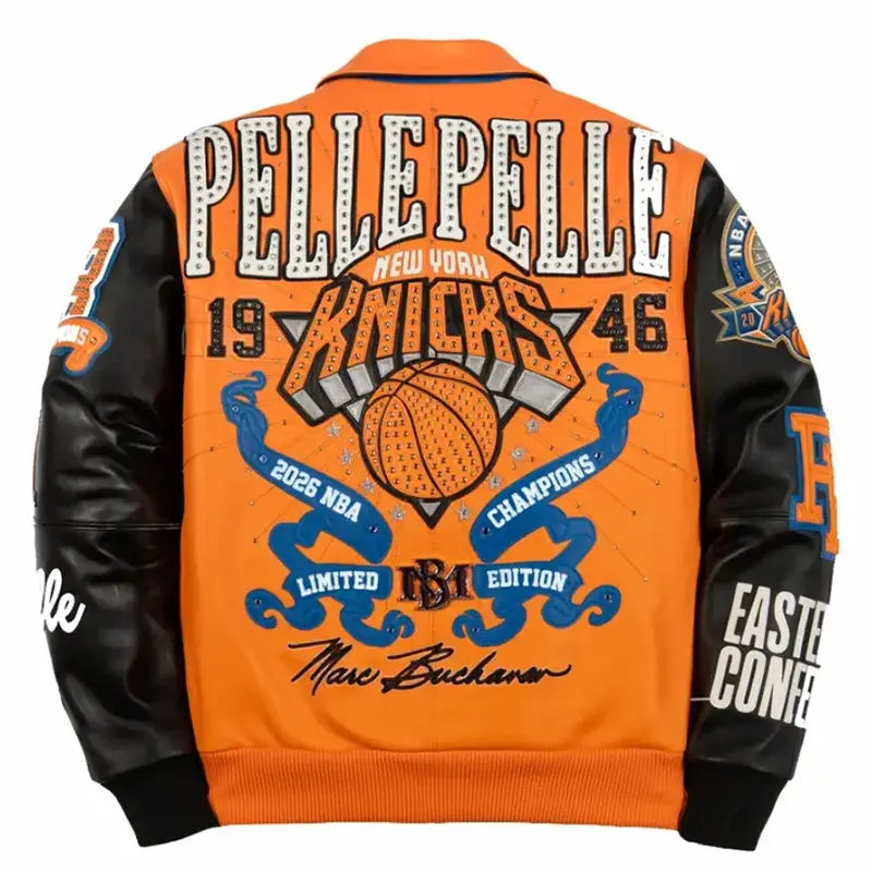 Pelle Pelle Knicks Orange Jacket - Image 2