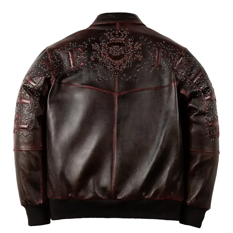 Pelle Pelle Shoulder Crest Red Jacket - Image 2