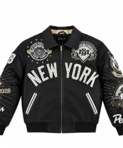 Pelle Pelle Yankees Black Jacket