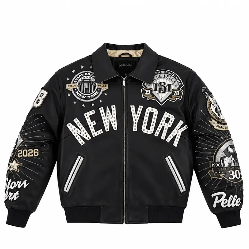 Pelle Pelle Yankees Black Jacket