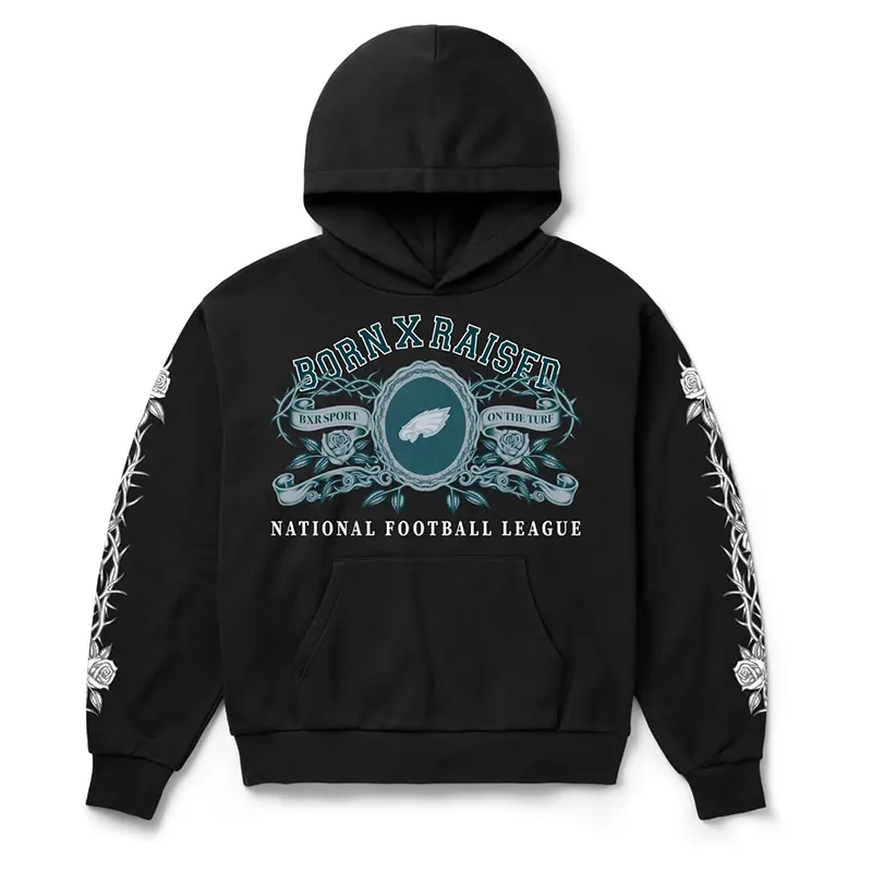 Philadelphia Eagles Born x Raised Crest Hoodie - Image 2