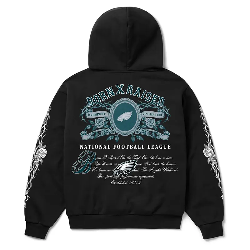 Philadelphia Eagles Born x Raised Crest Hoodie - Image 3