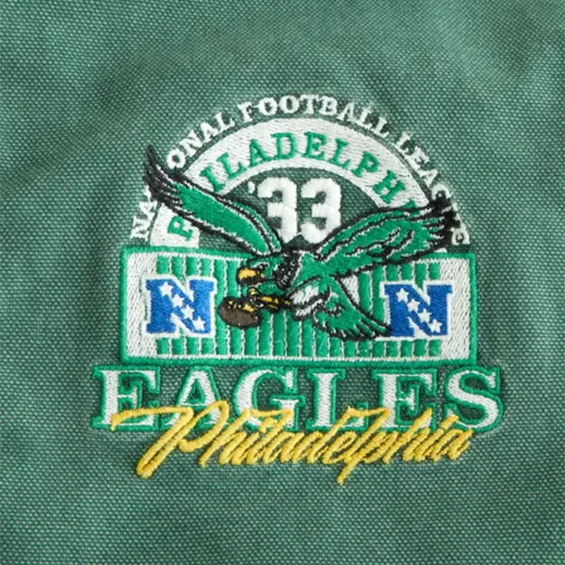 Philadelphia Eagles Hooded Bomber Jacket - Image 3