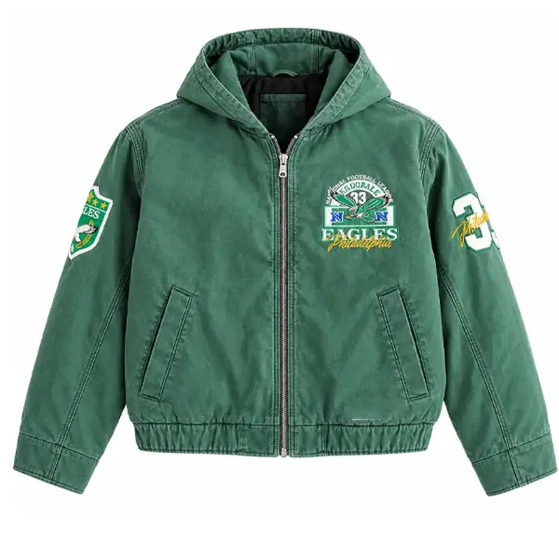 Philadelphia Eagles Hooded Bomber Jacket