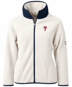 Philadelphia Phillies Cascade Eco Sherpa White Jacket