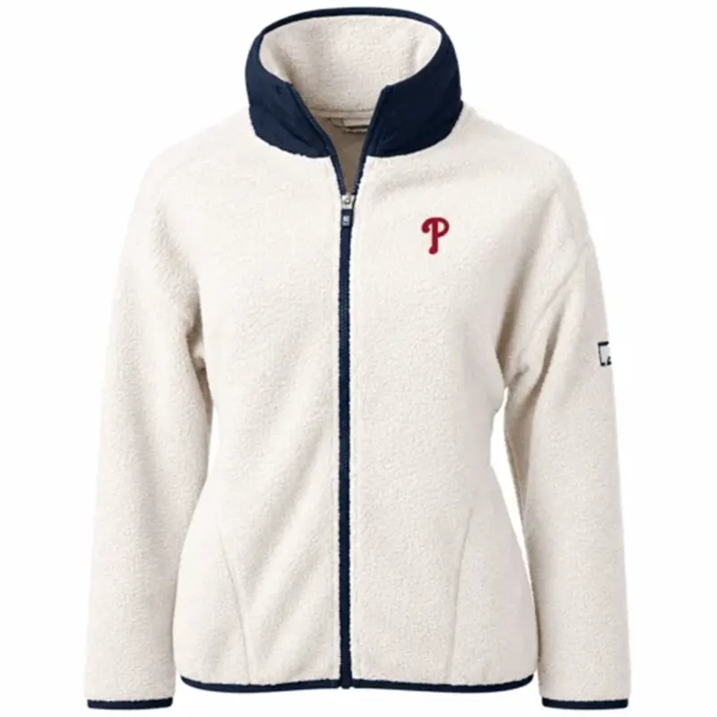 Philadelphia Phillies Cascade Eco Sherpa White Jacket