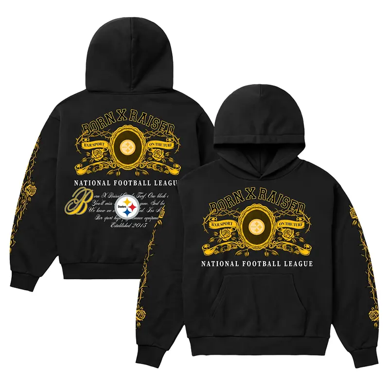 Pittsburgh Steelers Born x Raised Crest Hoodie