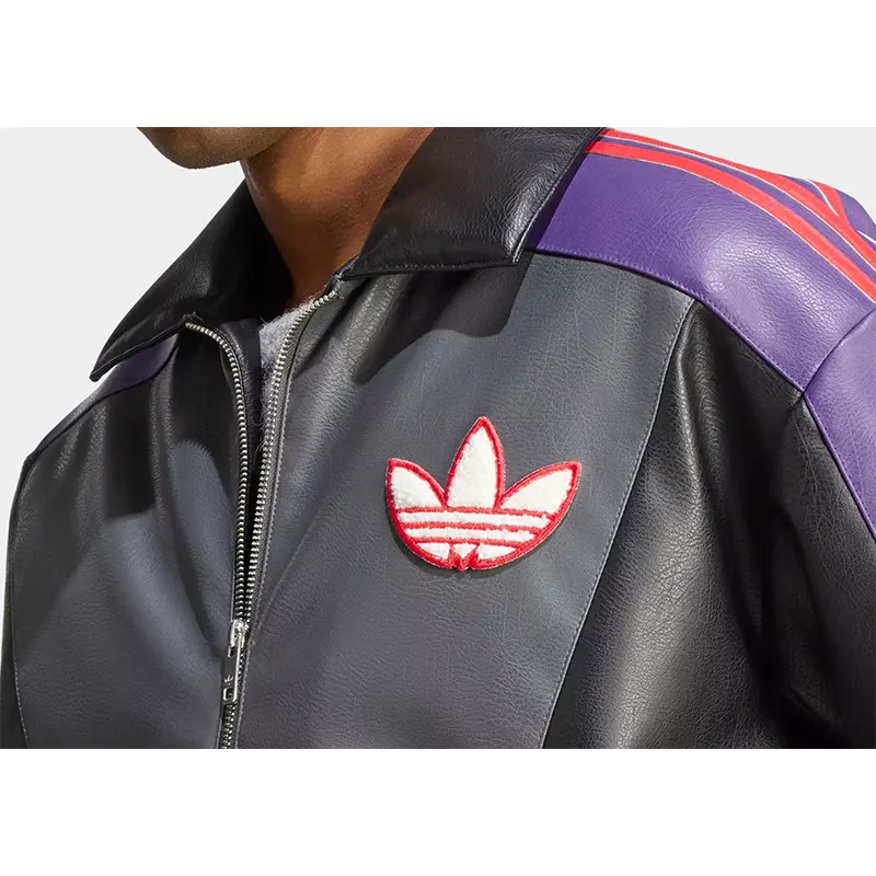 Pokemon x Adidas 30th Anniversary Gengar Leather Jacket - Image 4