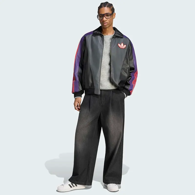 Pokemon x Adidas 30th Anniversary Gengar Leather Jacket - Image 3