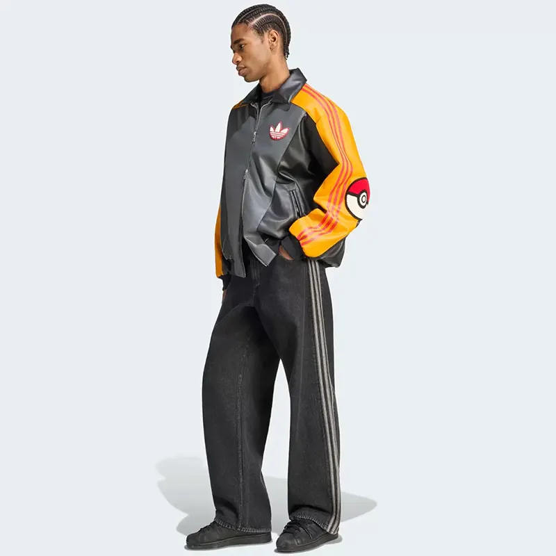 Pokemon x Adidas 30th Anniversary Pikachu Leather Jacket - Image 3