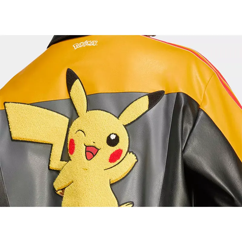 Pokemon x Adidas 30th Anniversary Pikachu Leather Jacket - Image 5