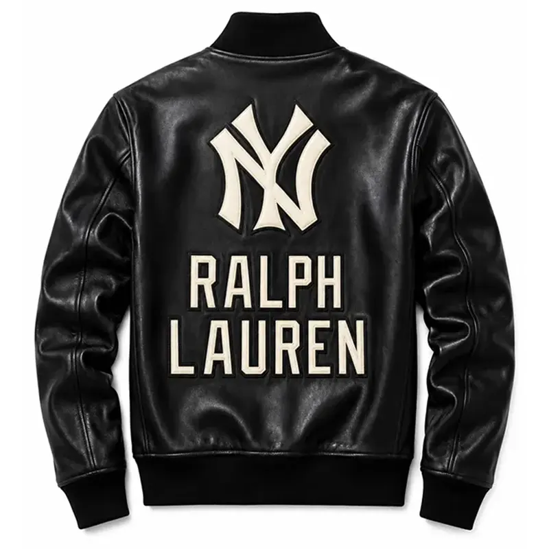 Polo Ralph Lauren Yankees Leather Jacket - Image 2