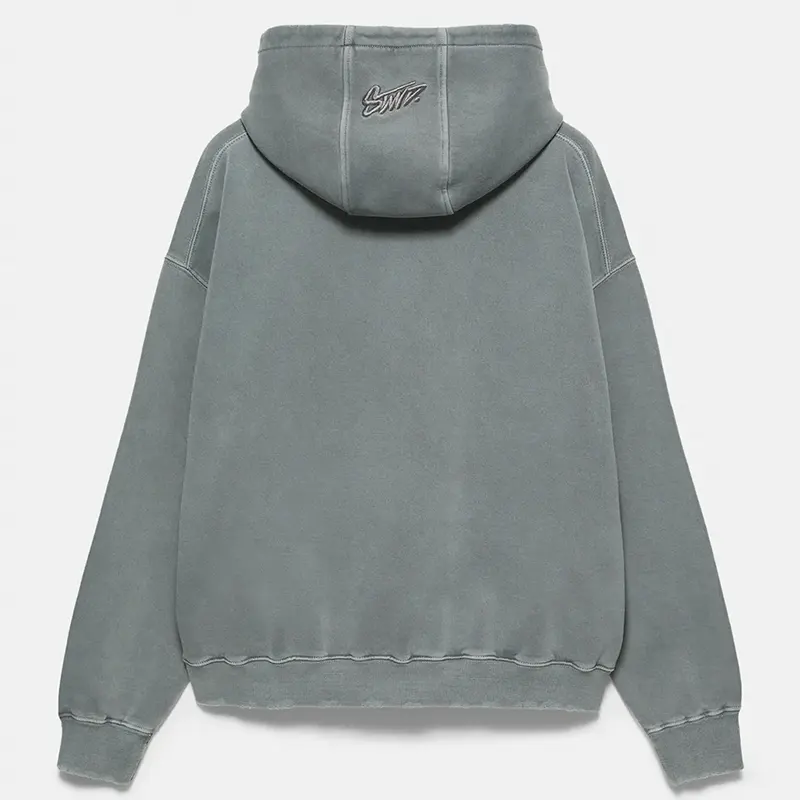 Pull And Bear STWD Hood Zip-up Sweatshirt - Image 2