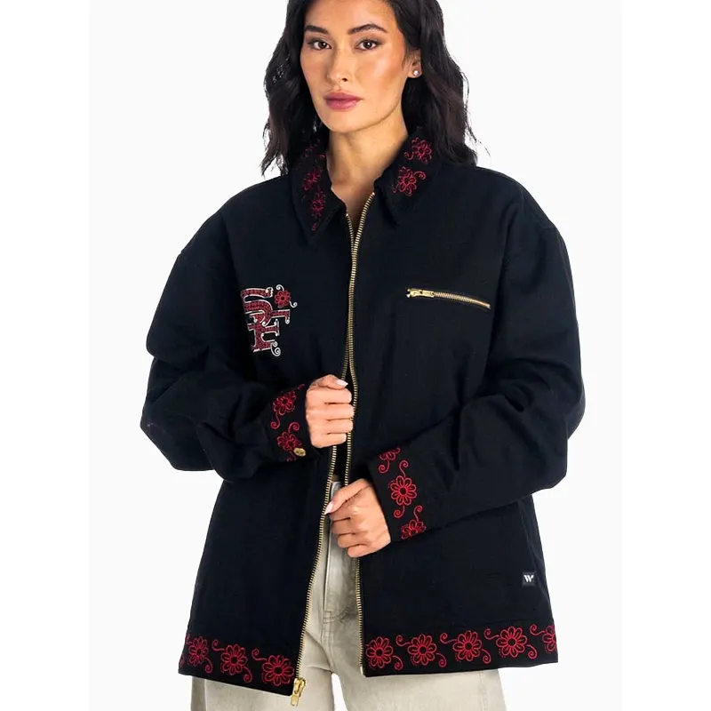 San Francisco 49ers 2026 Latino Heritage Denim Jacket - Image 3