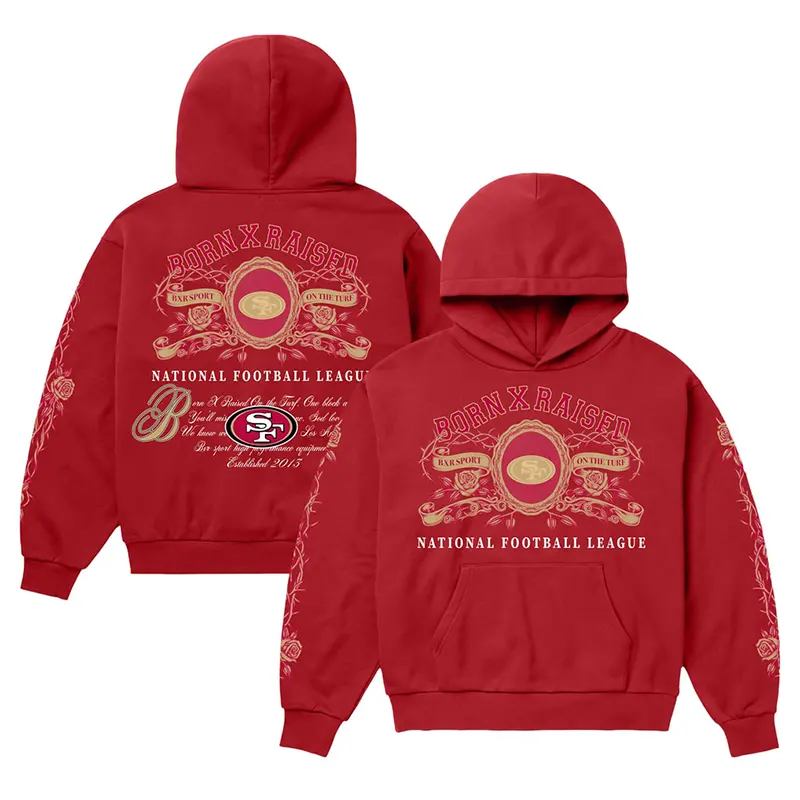 San Francisco 49ers Born x Raised Crest Hoodie