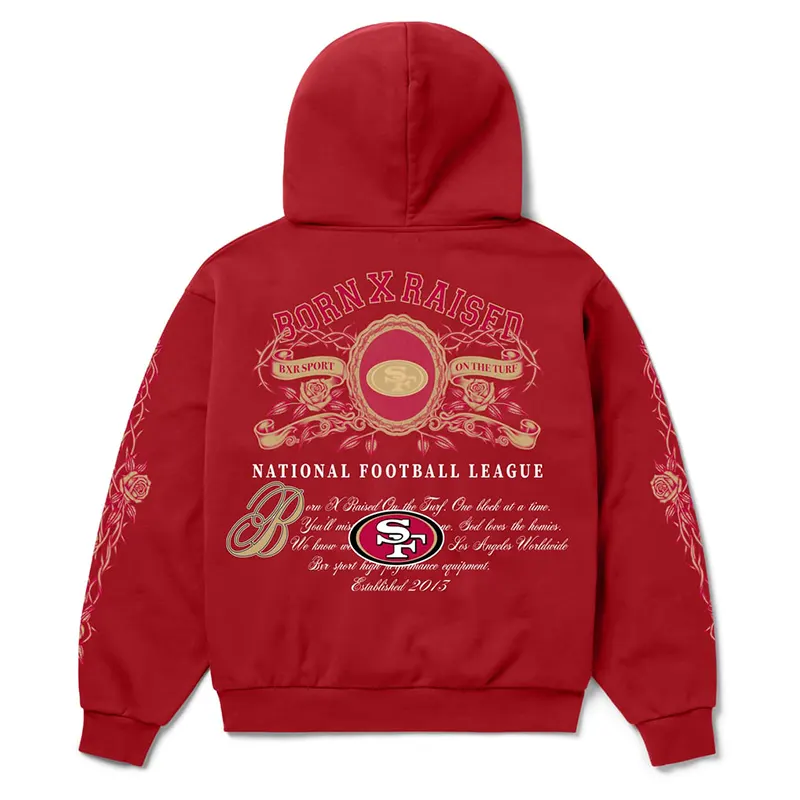 San Francisco 49ers Born x Raised Crest Hoodie - Image 3