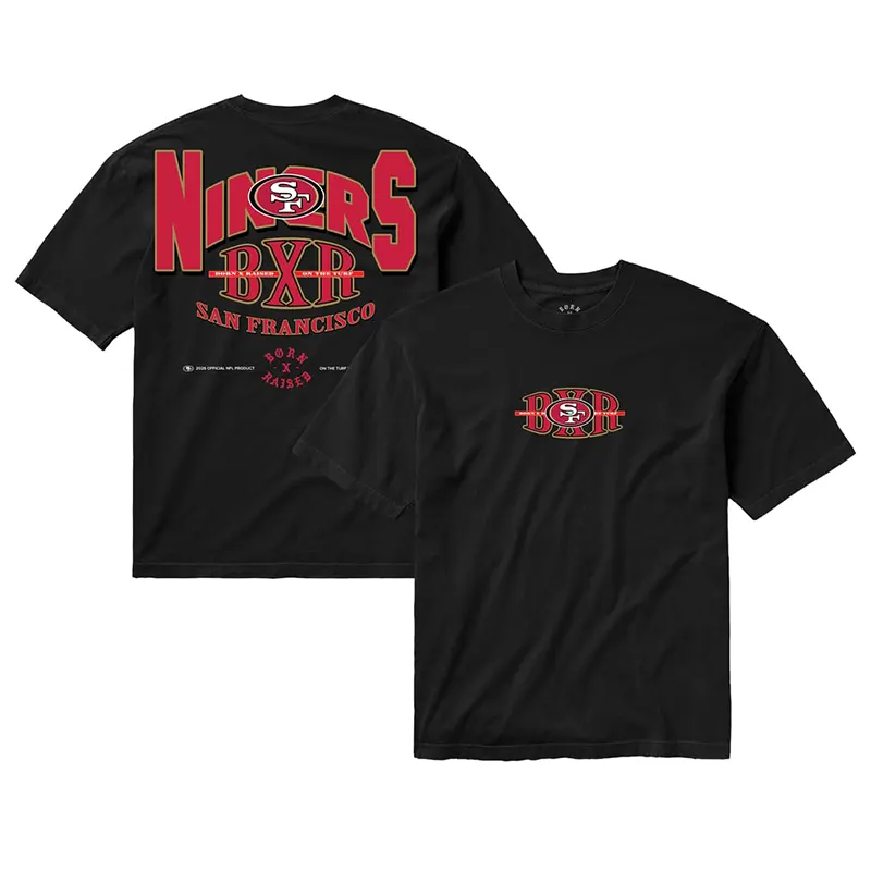 San Francisco 49ers Born x Raised Unisex Block Letter T-Shirt