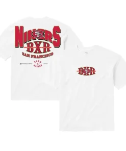 San Francisco 49ers Born x Raised Unisex Block Letter White T-Shirt