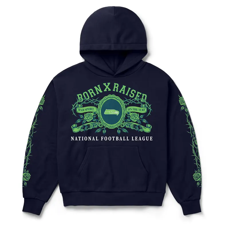 Seattle Seahawks Born x Raised Crest Hoodie - Image 2