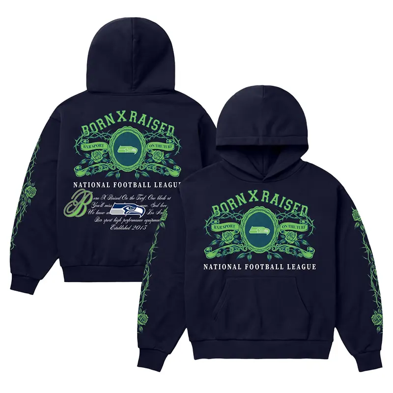 Seattle Seahawks Born x Raised Crest Hoodie