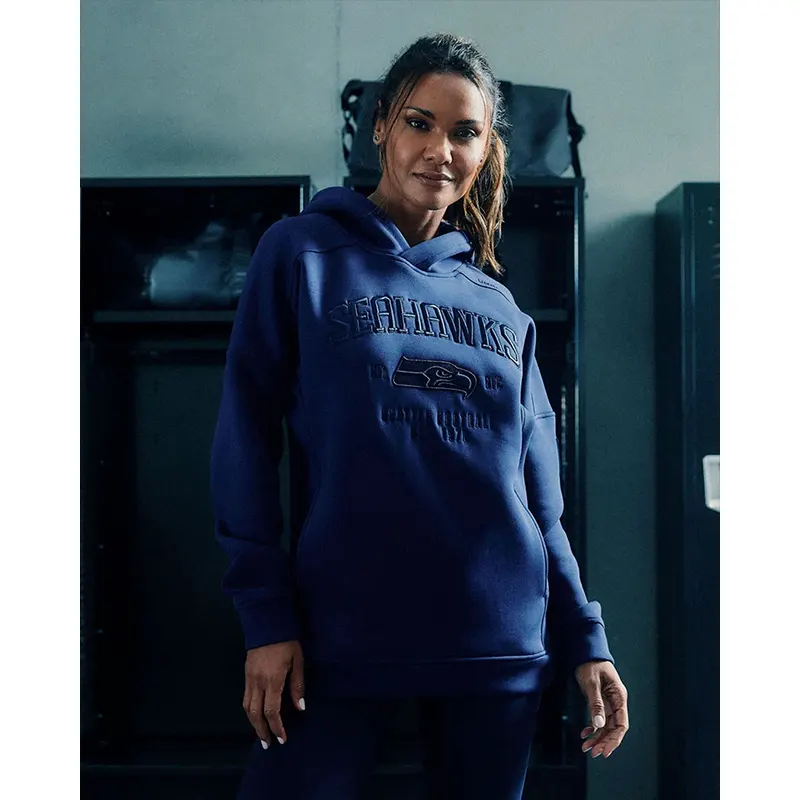 NFL Seattle Seahawks LTD. TerraBlend Navy Hoodie - Image 6