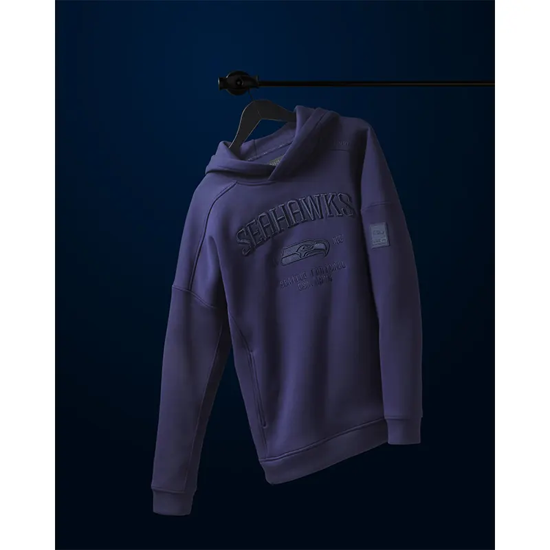 NFL Seattle Seahawks LTD. TerraBlend Navy Hoodie - Image 7