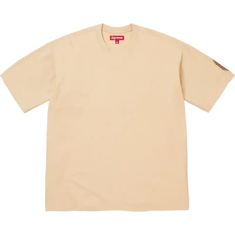 Supreme Light Tan Checkerboard Intarsia Top - Image 2